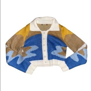 Colorblock House of Sunny Knitwear Sweater Y2K Vintage